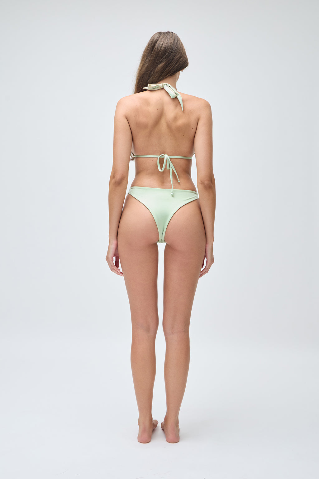 Bae Top Reversibile | Verde salvia e crema